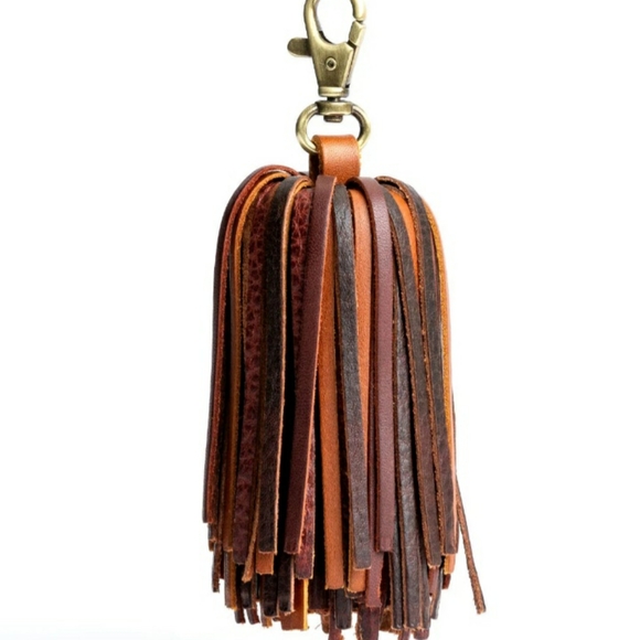 Rainbow XL Tassel in Chocolate Portland Leather Goods NEW - Picture 3 of 8